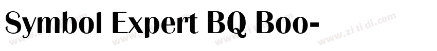 Symbol Expert BQ Boo字体转换